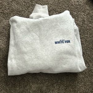 White fox hoodie m/l